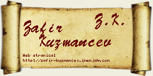 Zafir Kuzmančev vizit kartica